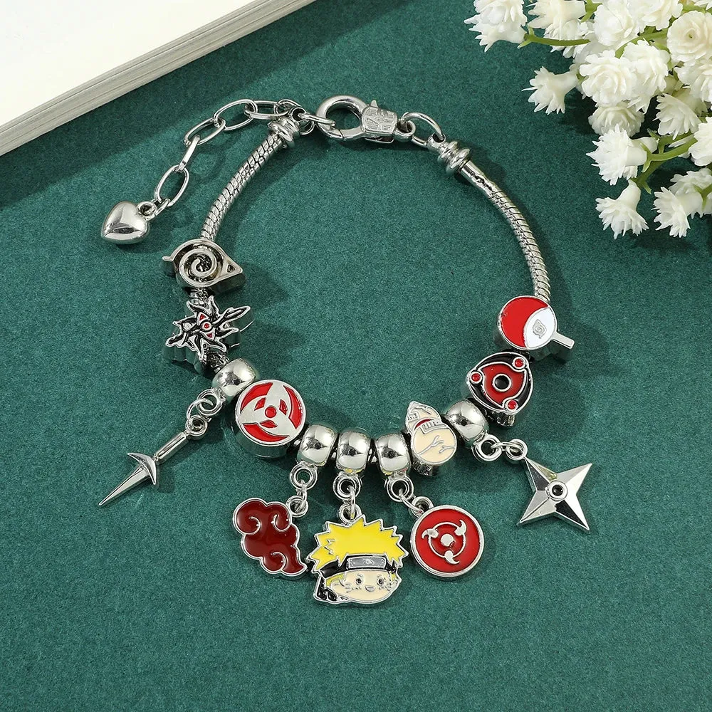 Naruto Anime Charm Bracelet Figure Pendant Hand Chain Jewelry