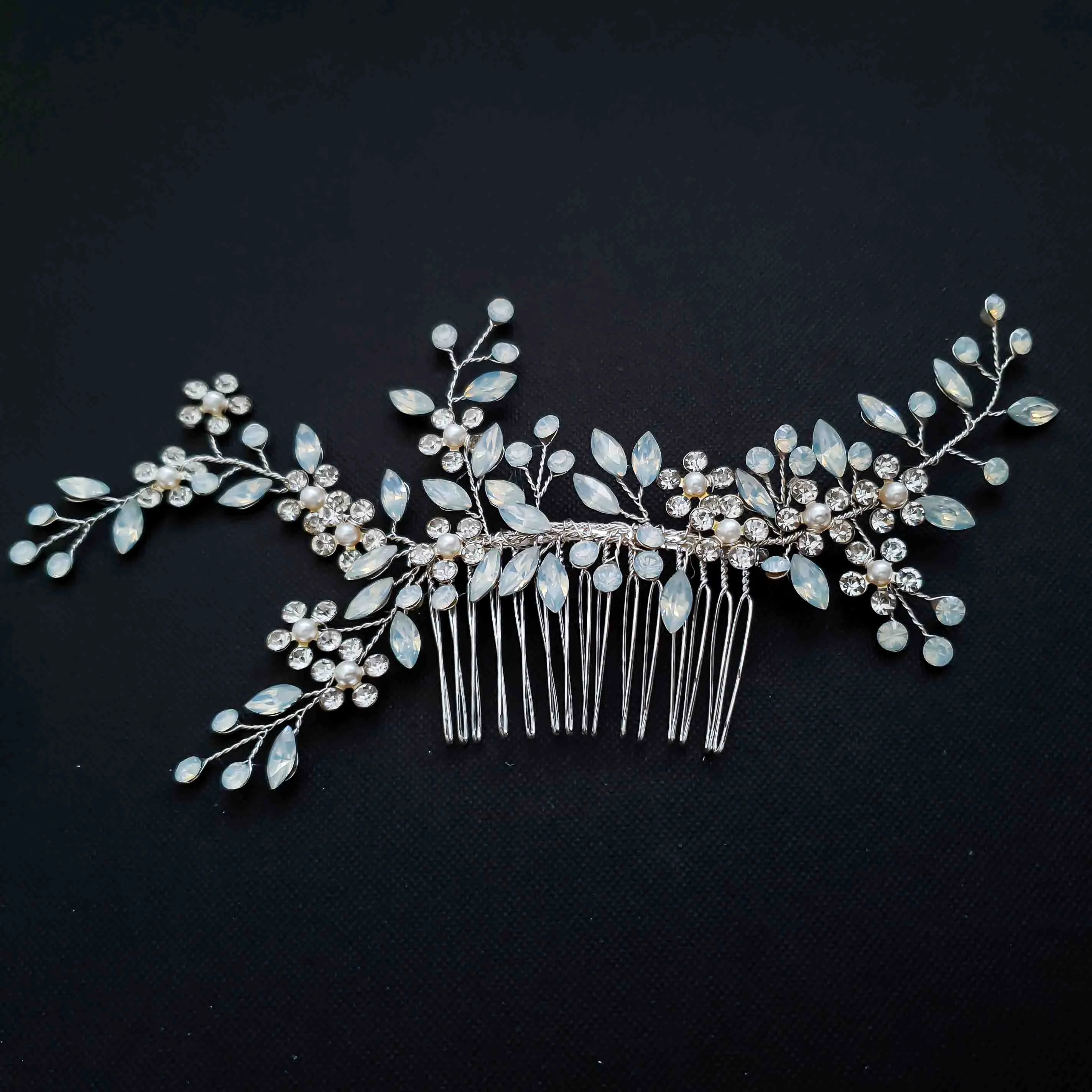 Opal Haircomb for Brides-Liliana