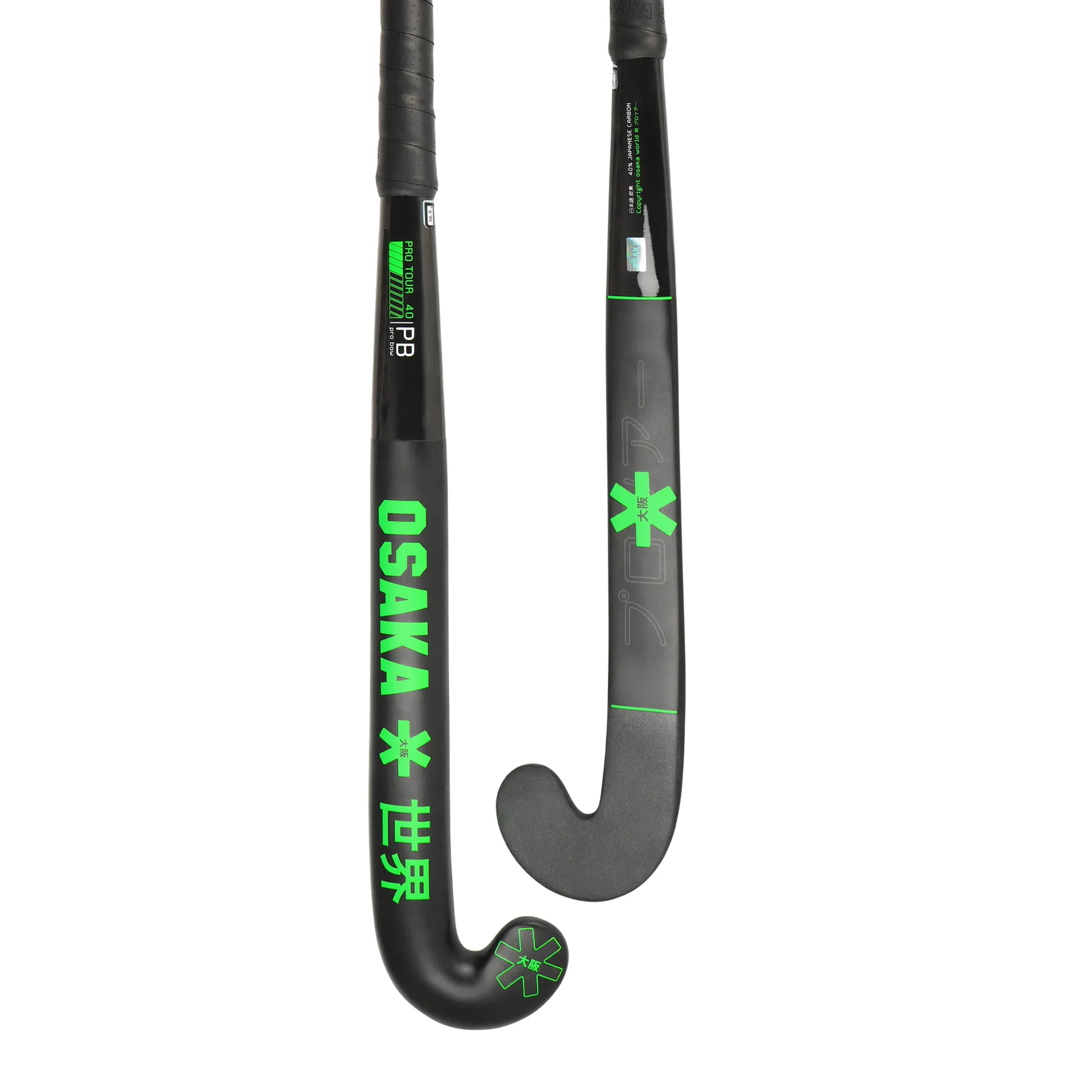 Osaka Pro Tour 40 Pro Bow 2.0 Hockey Stick 2024 - Iconic Black