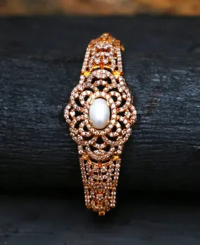 Pearl Zircon Watch Bracelet