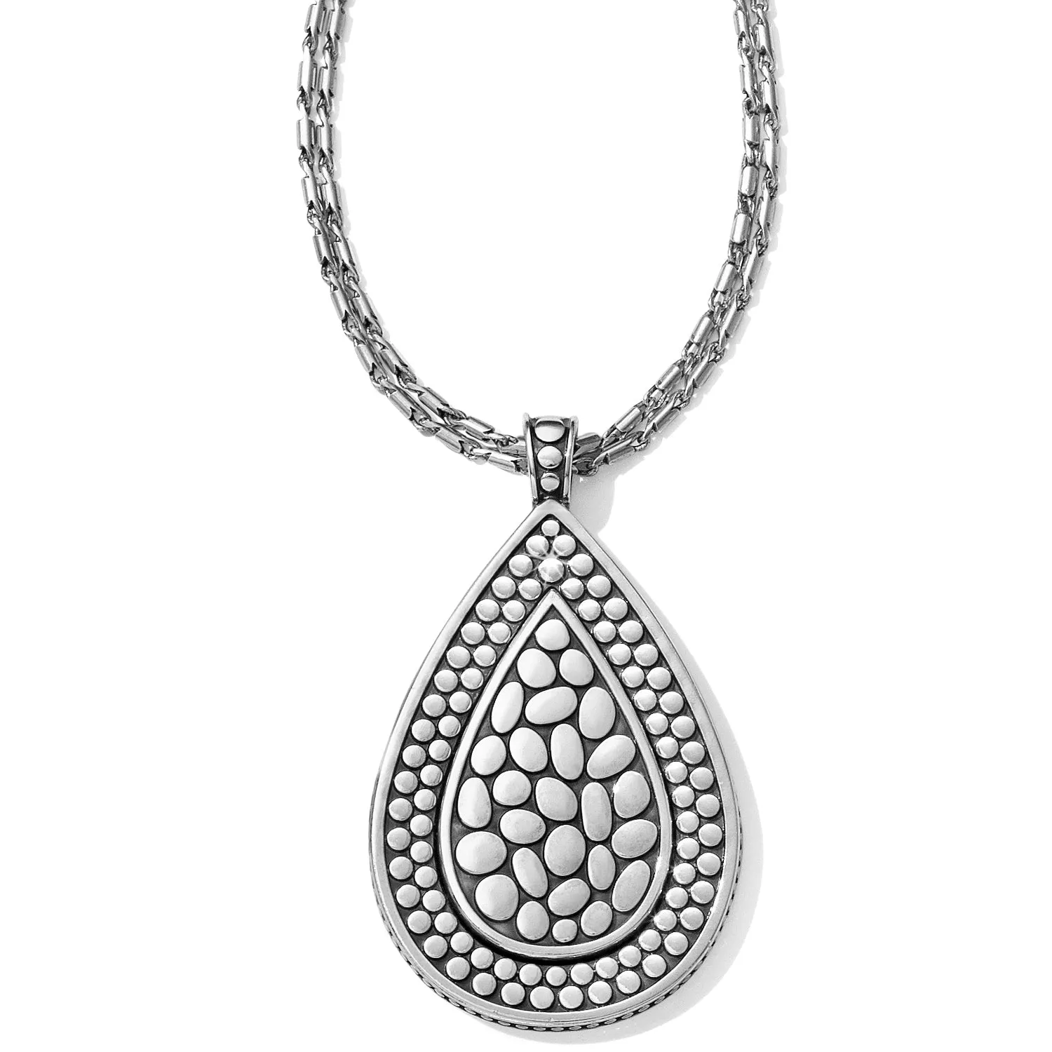 Pebble Teardrop Convertible Reversible Necklace