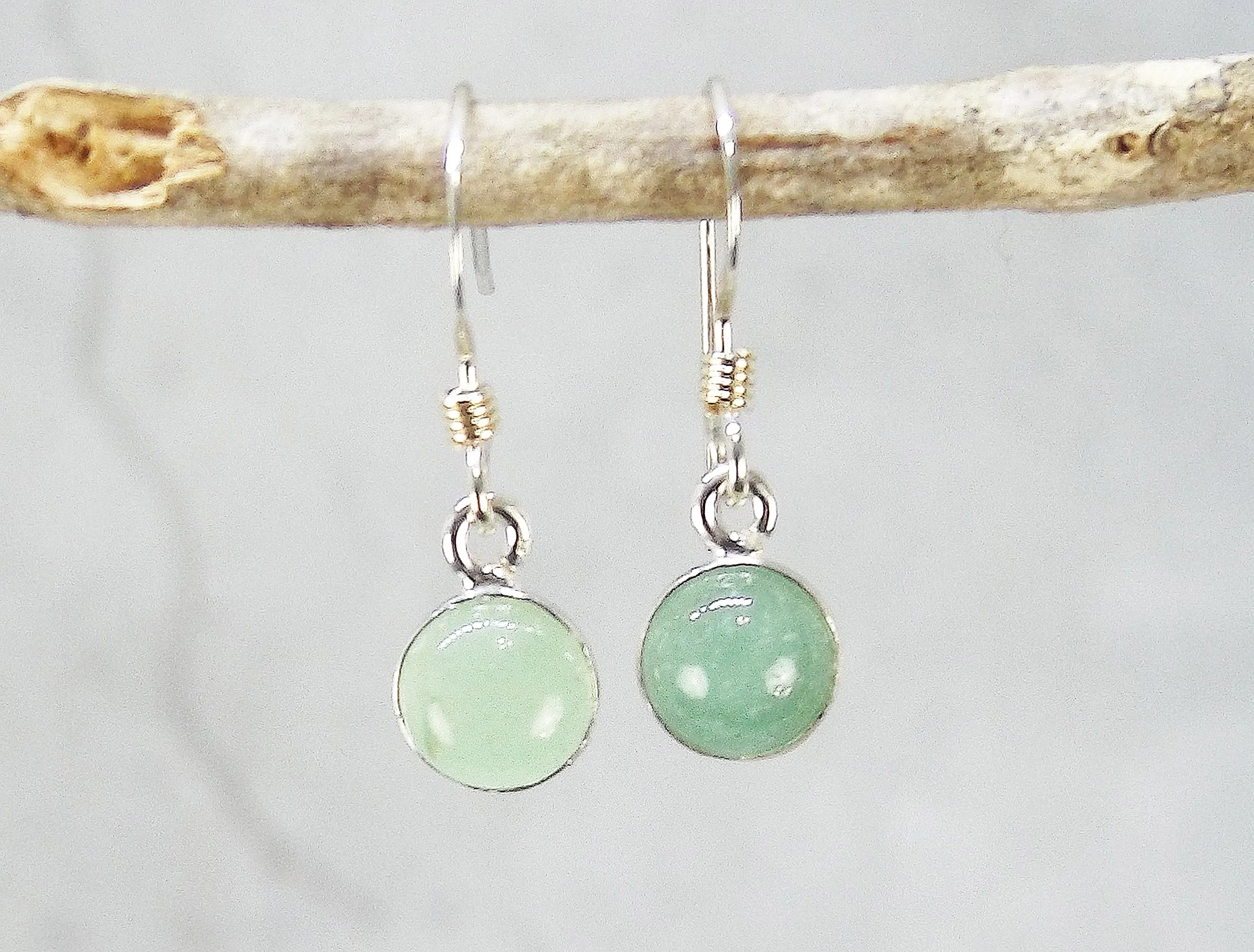 Petite Green Aventurine Earrings