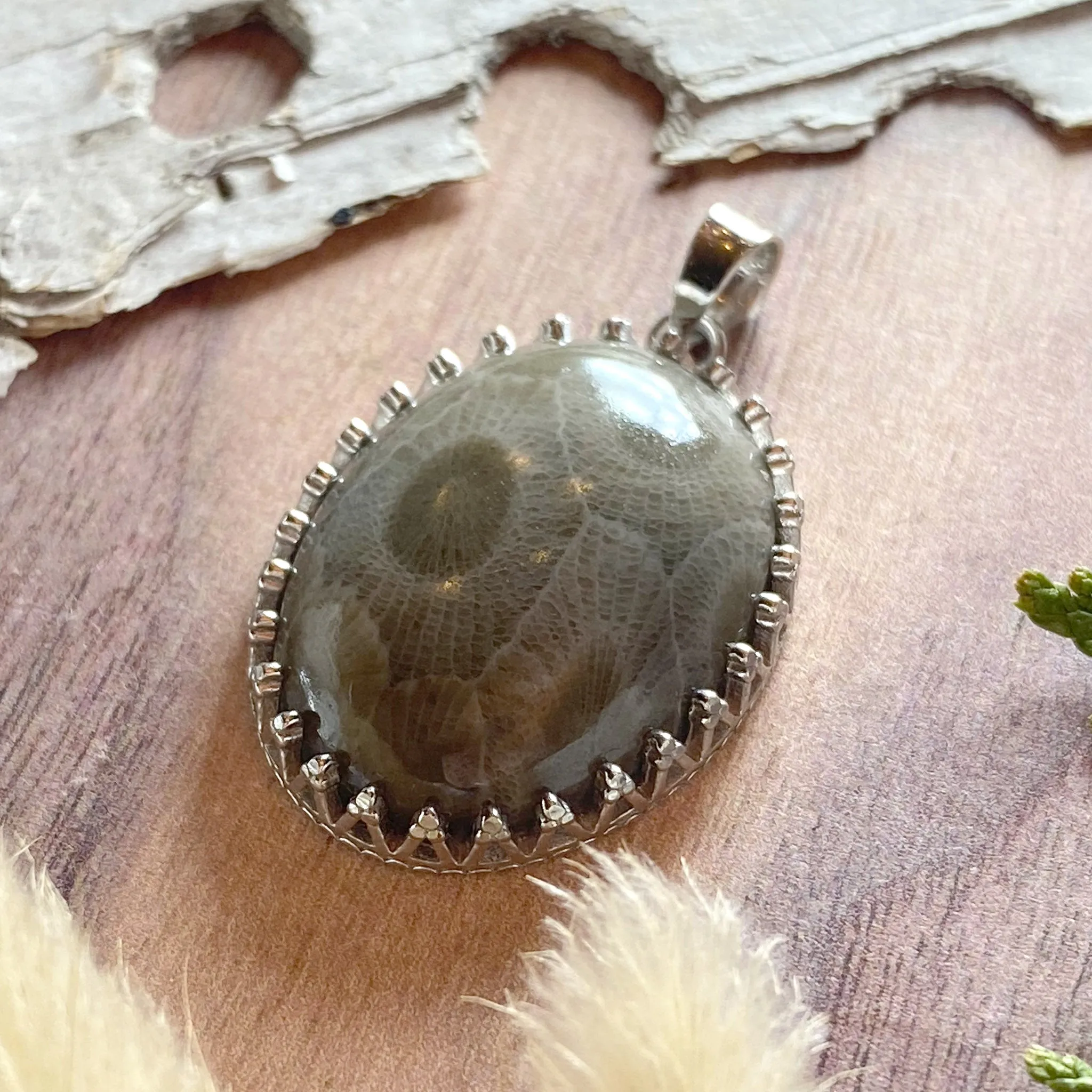 Petoskey Stone Pendant