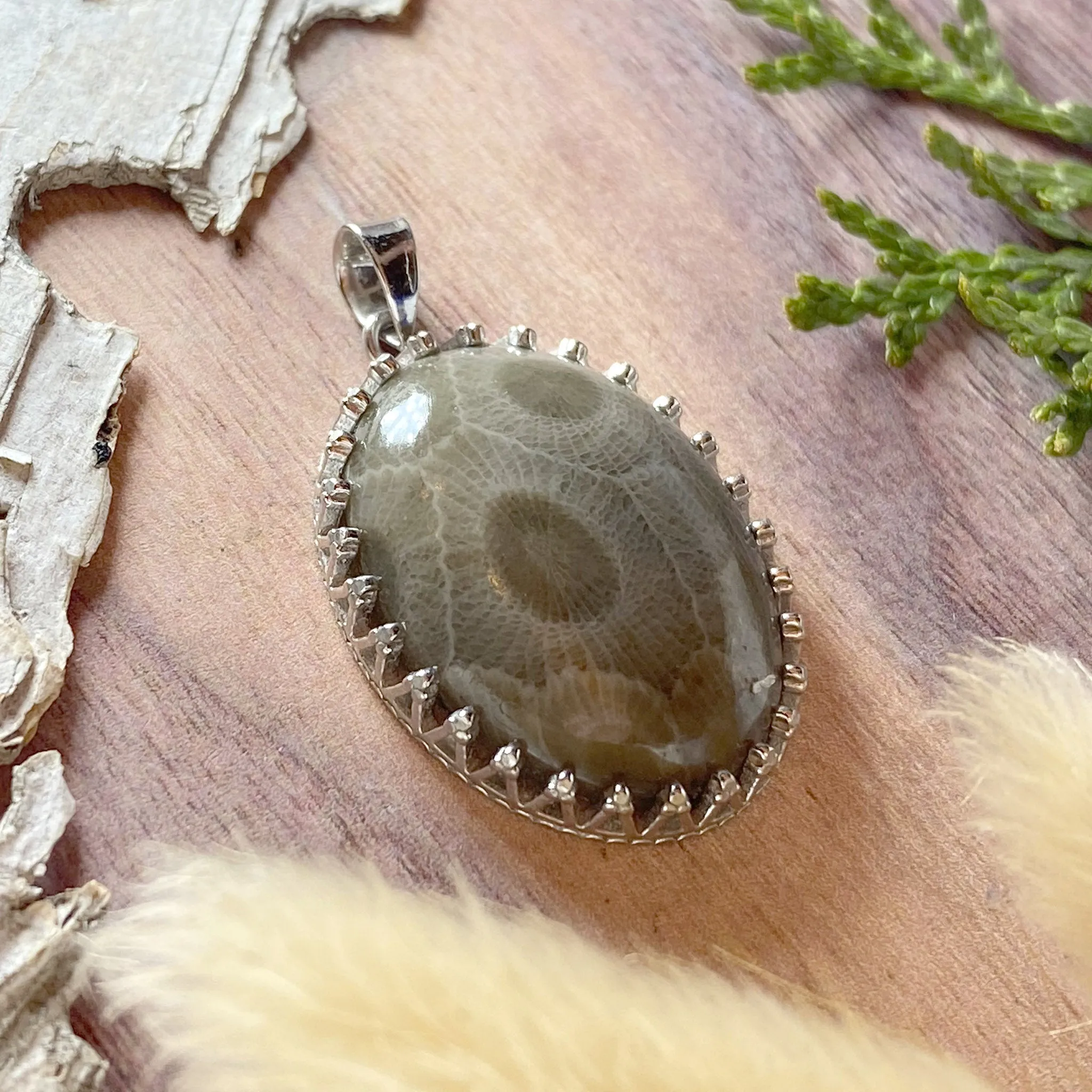 Petoskey Stone Pendant