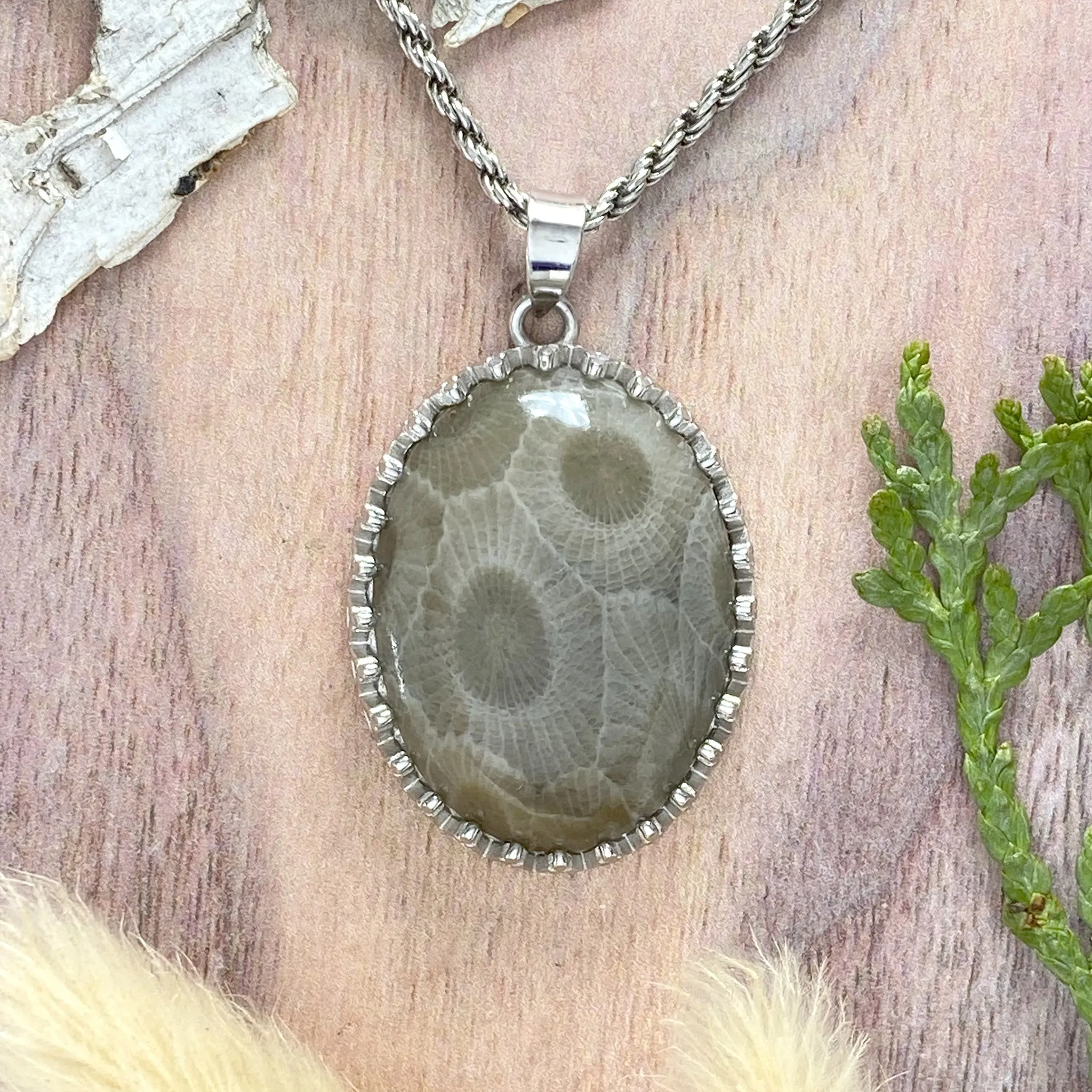 Petoskey Stone Pendant