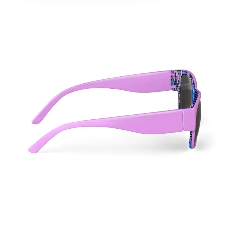 Pinkish Purple Floral Sunglasses