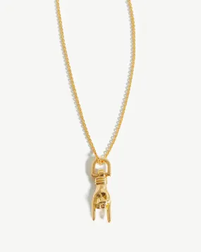 Rock On Charm Necklace | 18ct Gold Plated