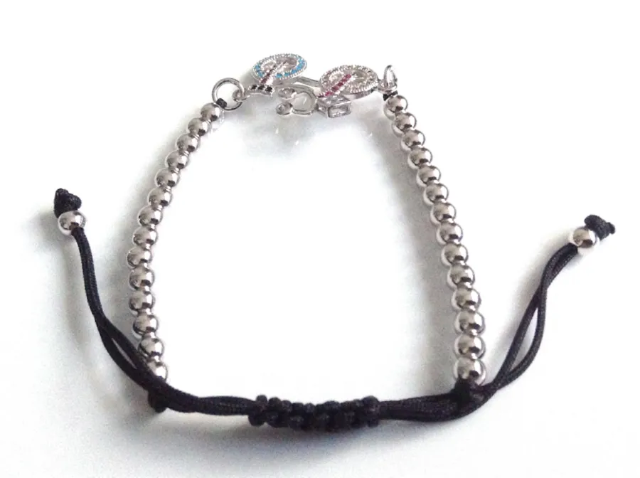 Silver Plated Bike Bracelet Adjustable Fashion Jewelry