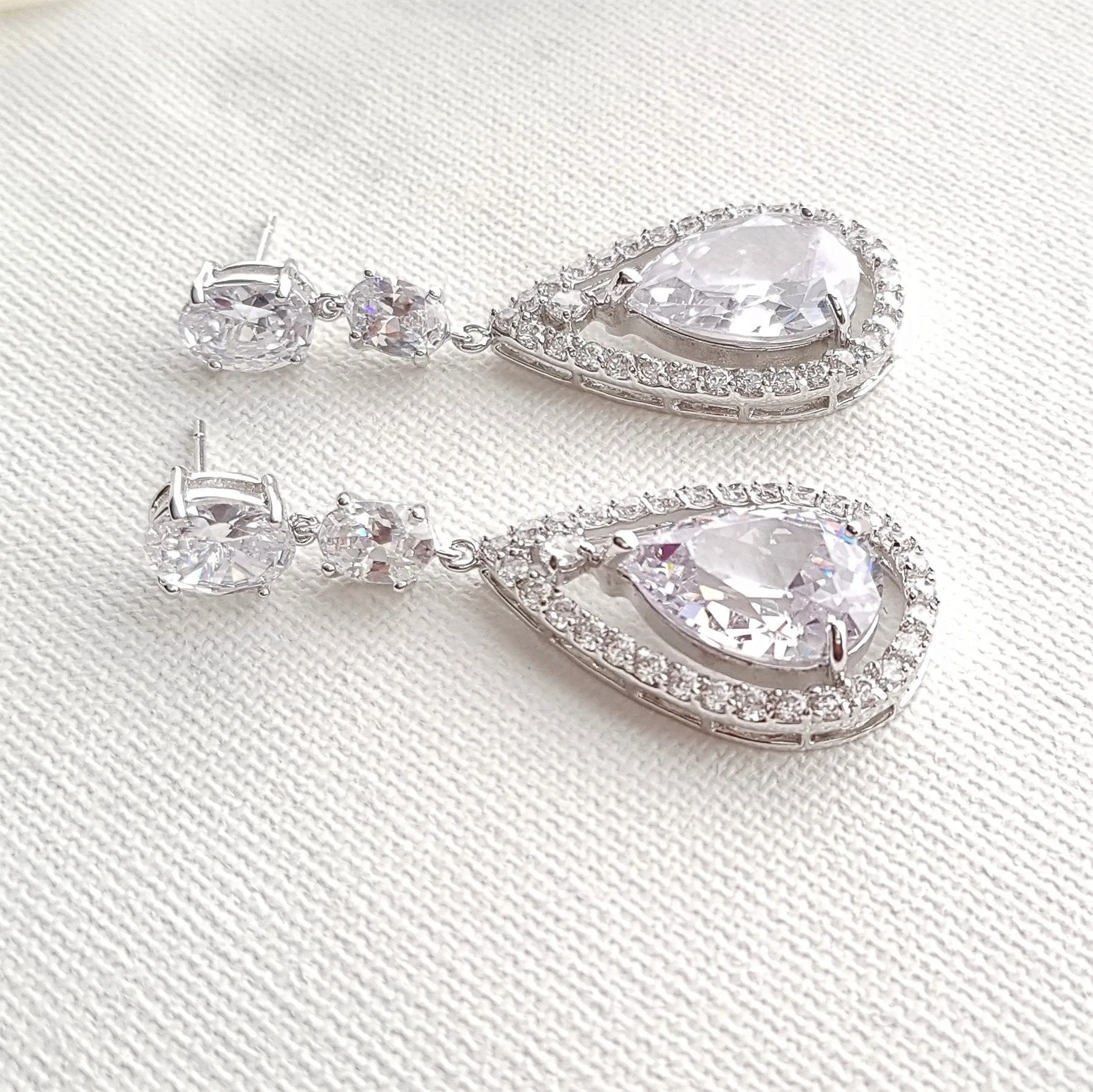 Silver Teardrop Earrings