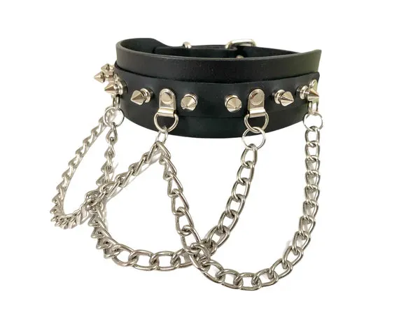 Spike Chain Sub Bondage Choker