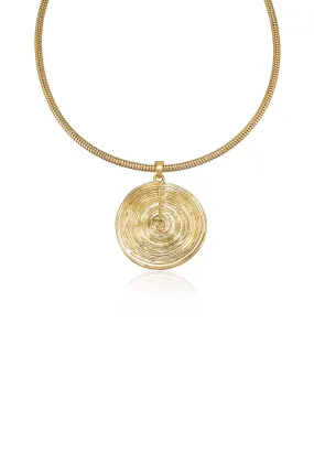 Statement Swirl Pendant Choker