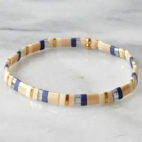 Stretch Tile Bracelet - NAVY MIX