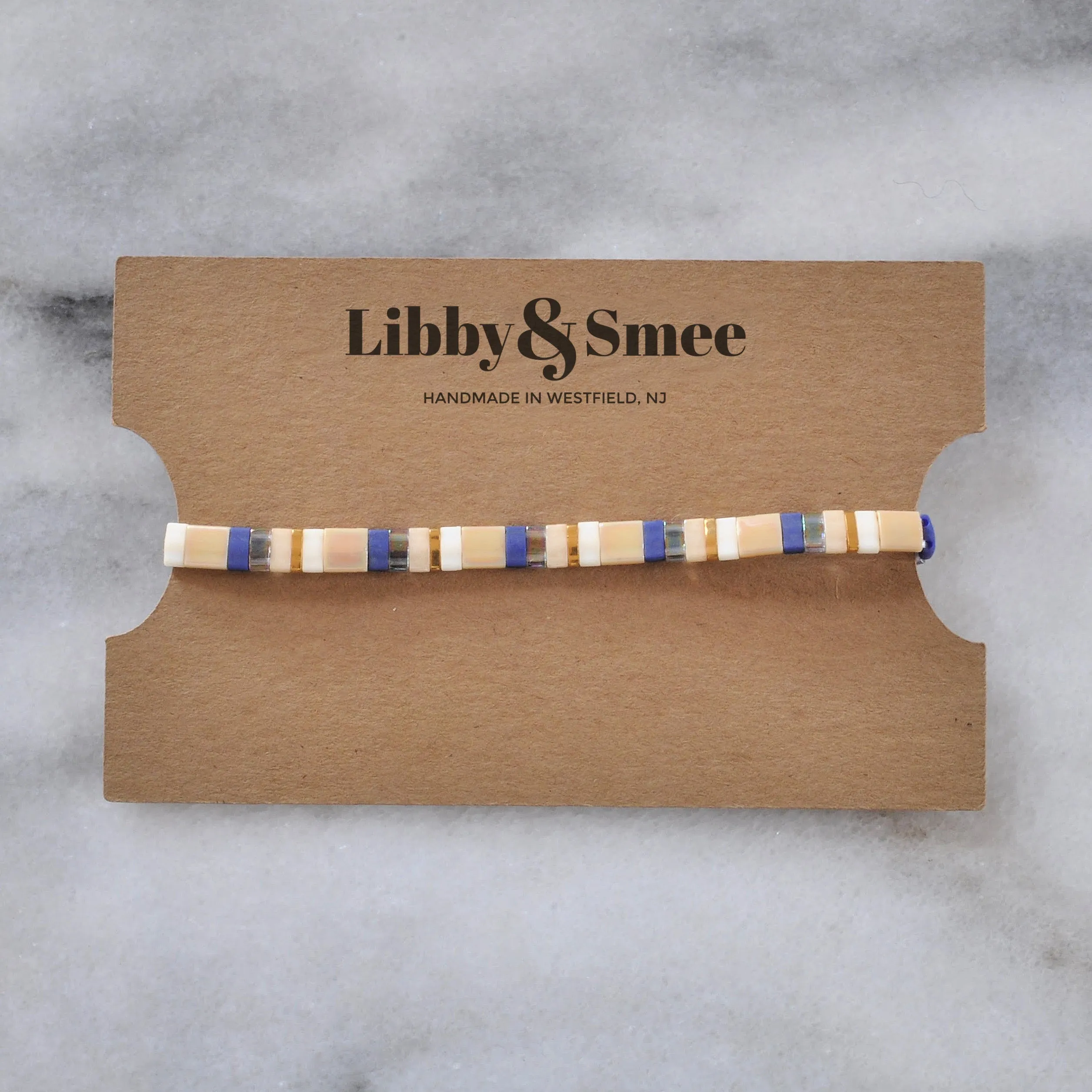 Stretch Tile Bracelet - NAVY MIX