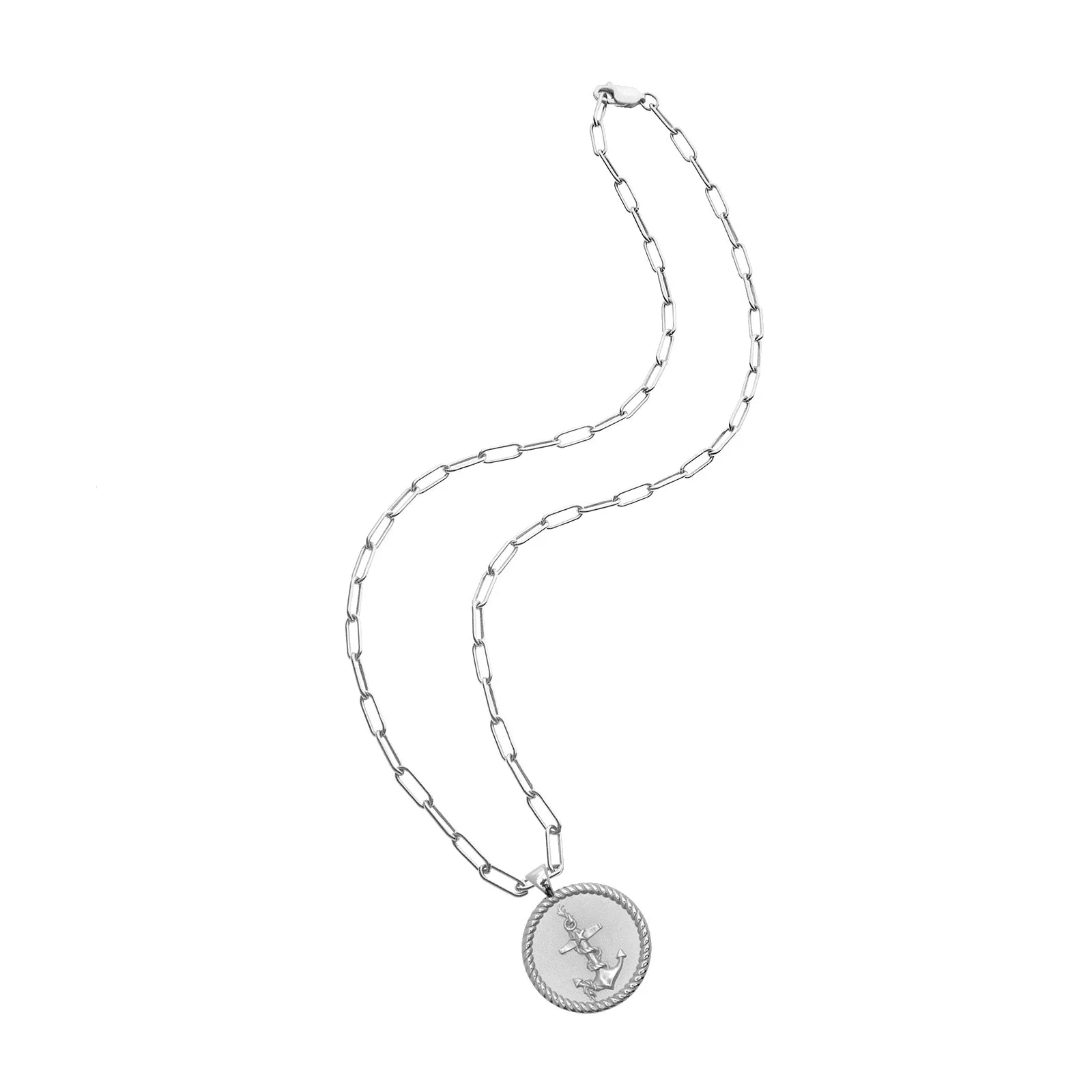 STRONG JW Small Pendant Coin in Silver