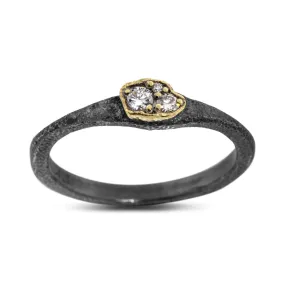 Tiny Single Dew Pond Diamond Ring