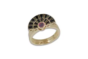 Twist Reflection Pink Sapphire Diamond Ring Jacket