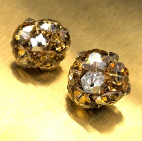 【USA輸入】ヴィンテージ VENDOME ガラスビーズ クラスター イヤリング/Vintage VENDOME Glass Beads Cluster Clip On Earrings