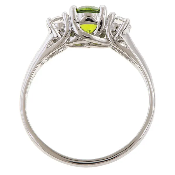 Vintage Demantoid & Diamond Ring, 0.85ct.