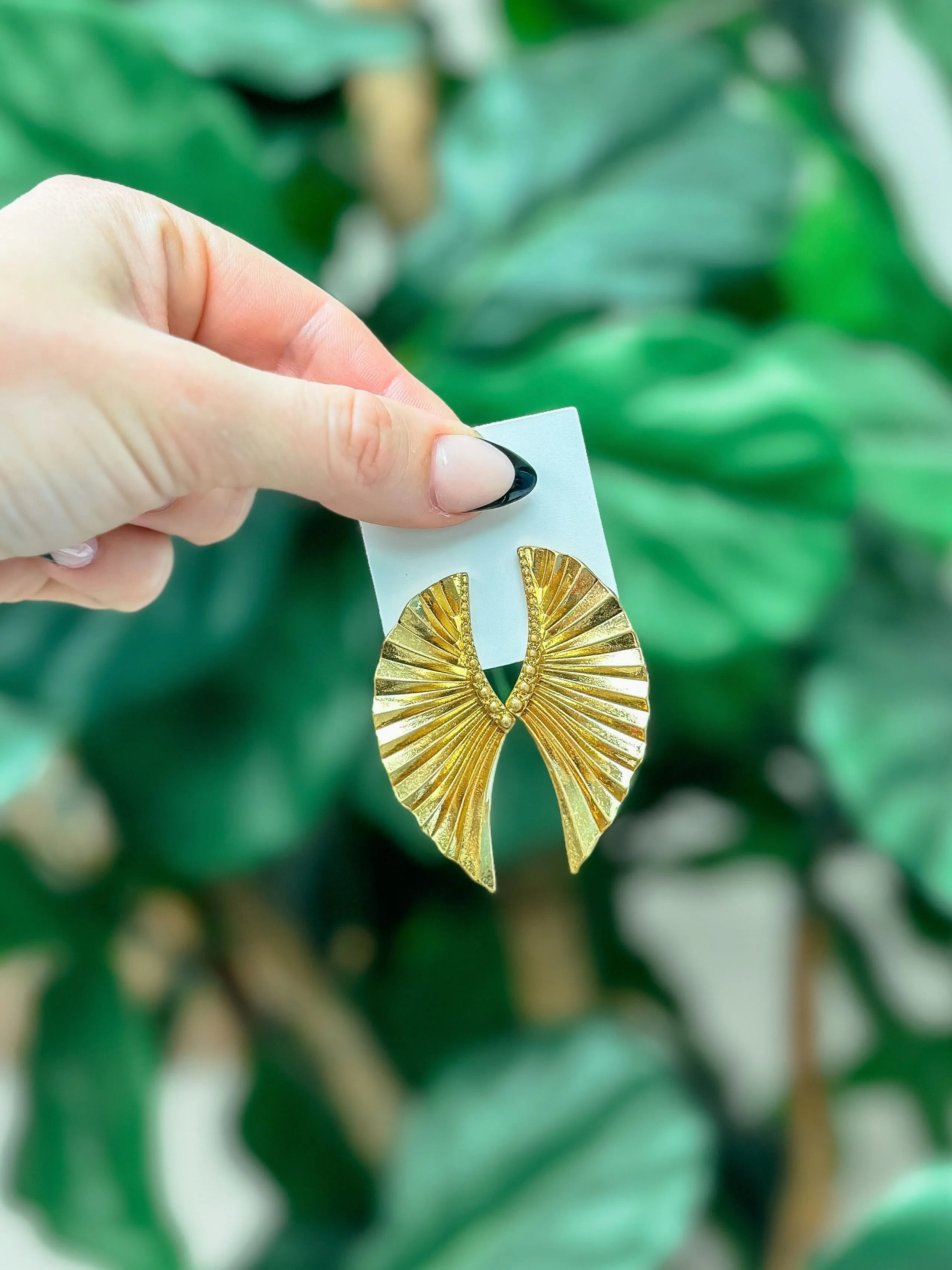 Vintage Gold Wing Earrings