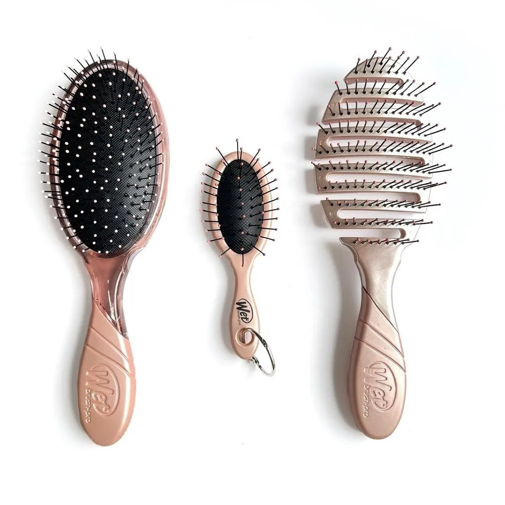 WETBRUSH PRO DETANGLER & FLEX DRY GLISTENING GLAMOUR KIT, 3 BRUSHES