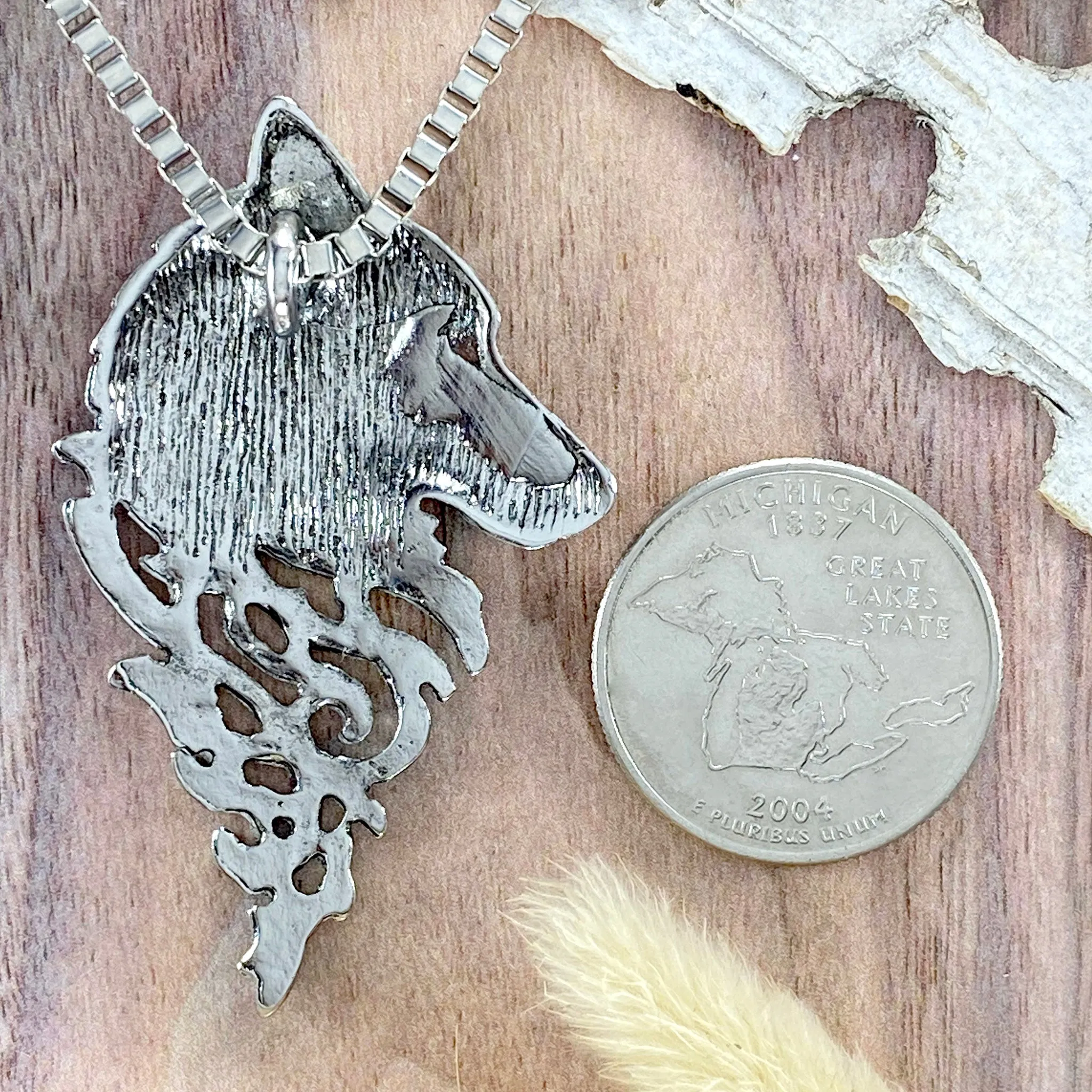 Wolf Pendant Necklace