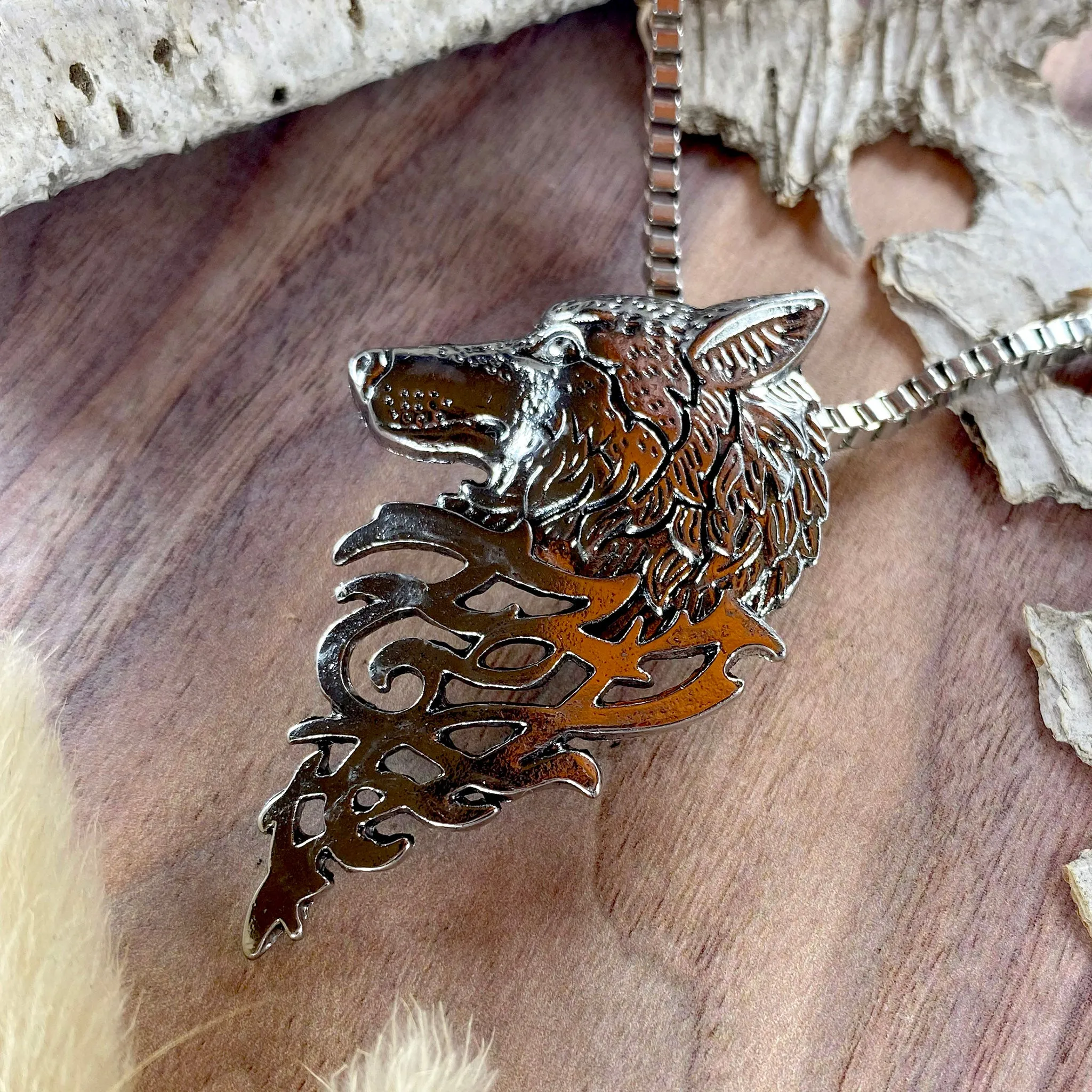 Wolf Pendant Necklace