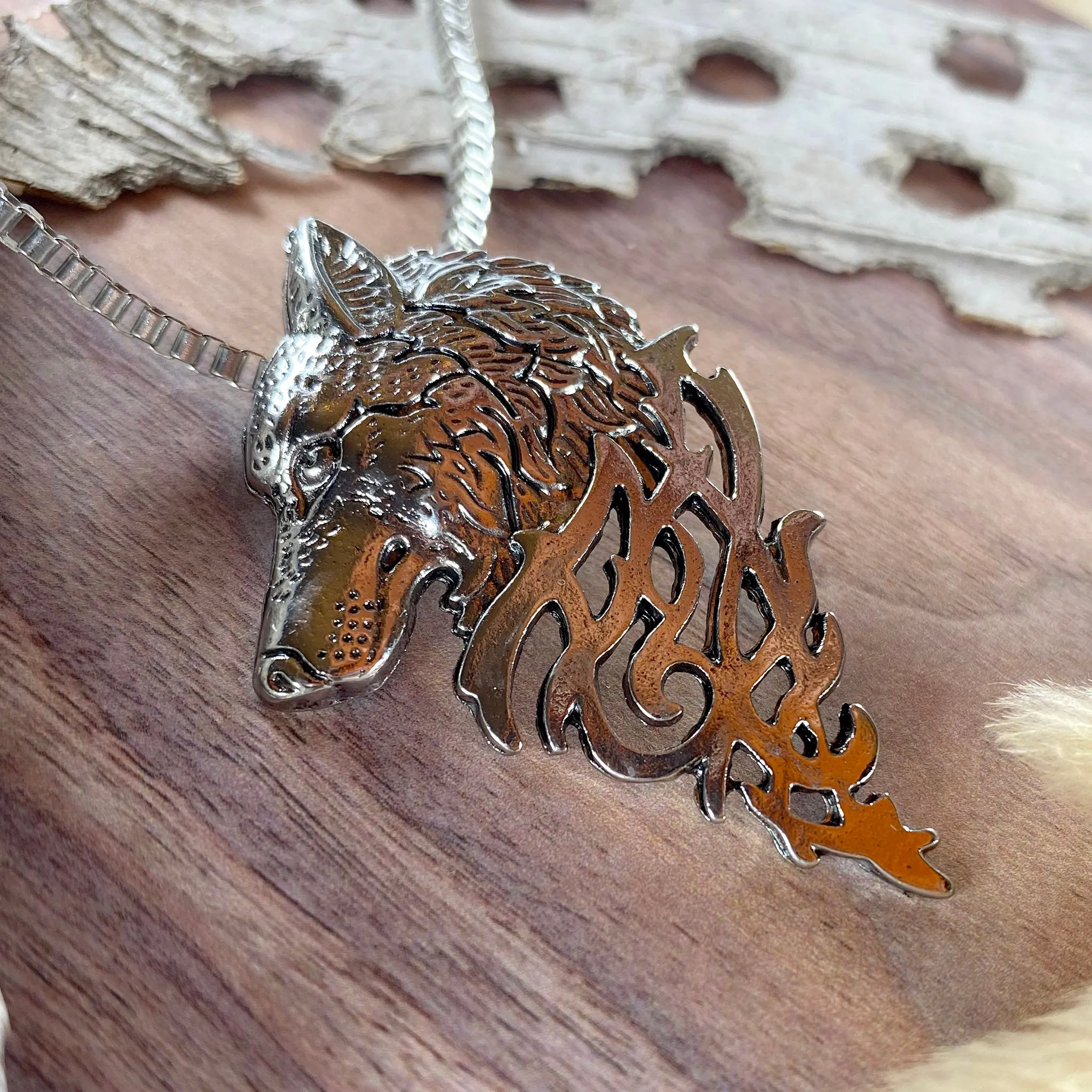 Wolf Pendant Necklace