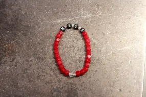 Wonen's Red Chalcedony Kiss bracelet