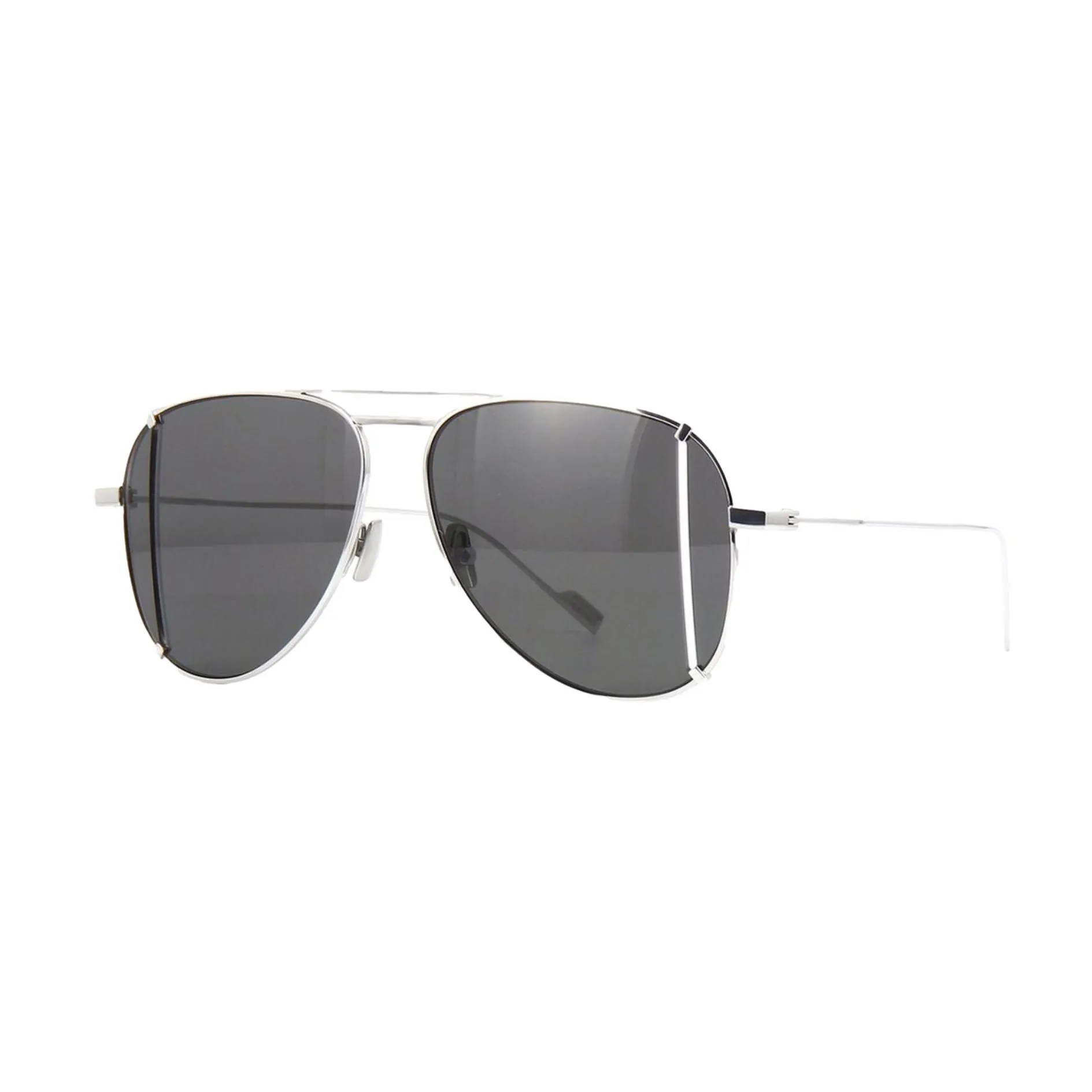 YVES SAINT LAURENT SL 193 T001 CUT TITANIUM SUNGLASSES